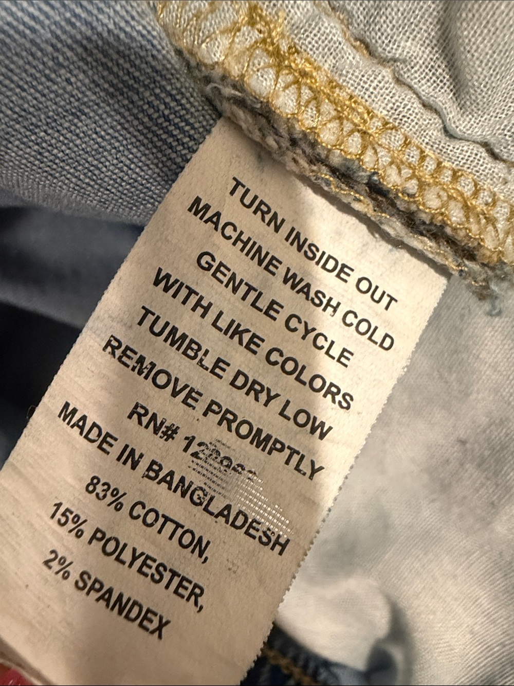 Distressed Light Blue Jean Shorts - Picture 9 of 9